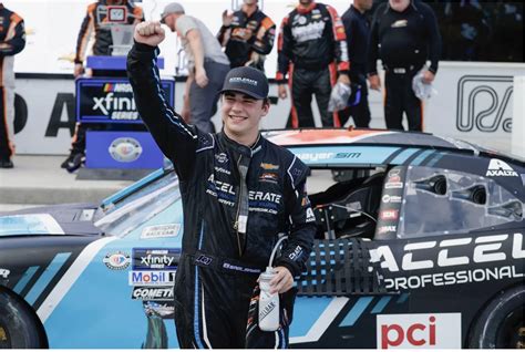 Wisconsin driver Sam Mayer wins on home-state track for 1st Xfinity Series victory